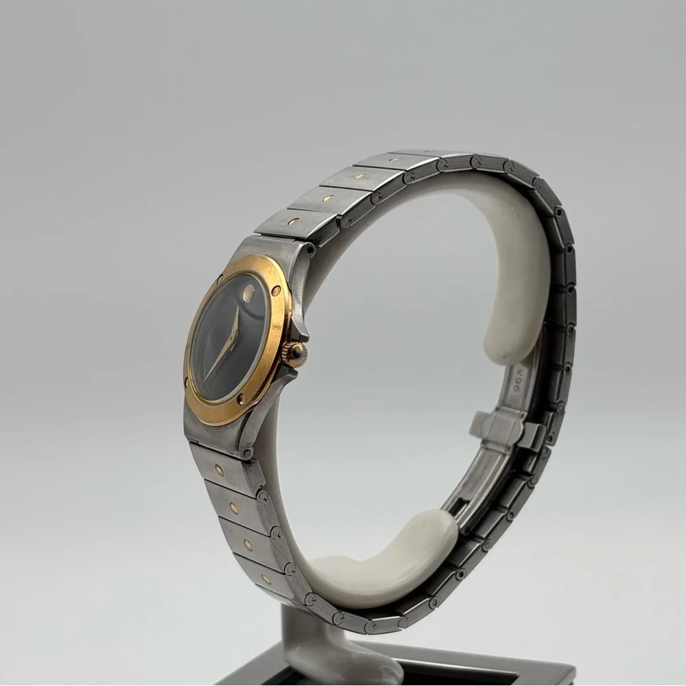 Vintage Movado Museum Two-Tone Quartz Watch | Swiss Made | 1980s - Picture 4 of 11